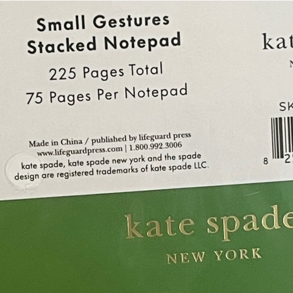 Kate Spade 3 Notepad Set - Picture 2 of 3